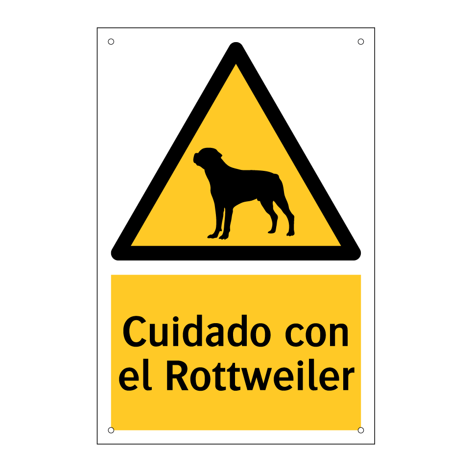 Cuidado con el Rottweiler