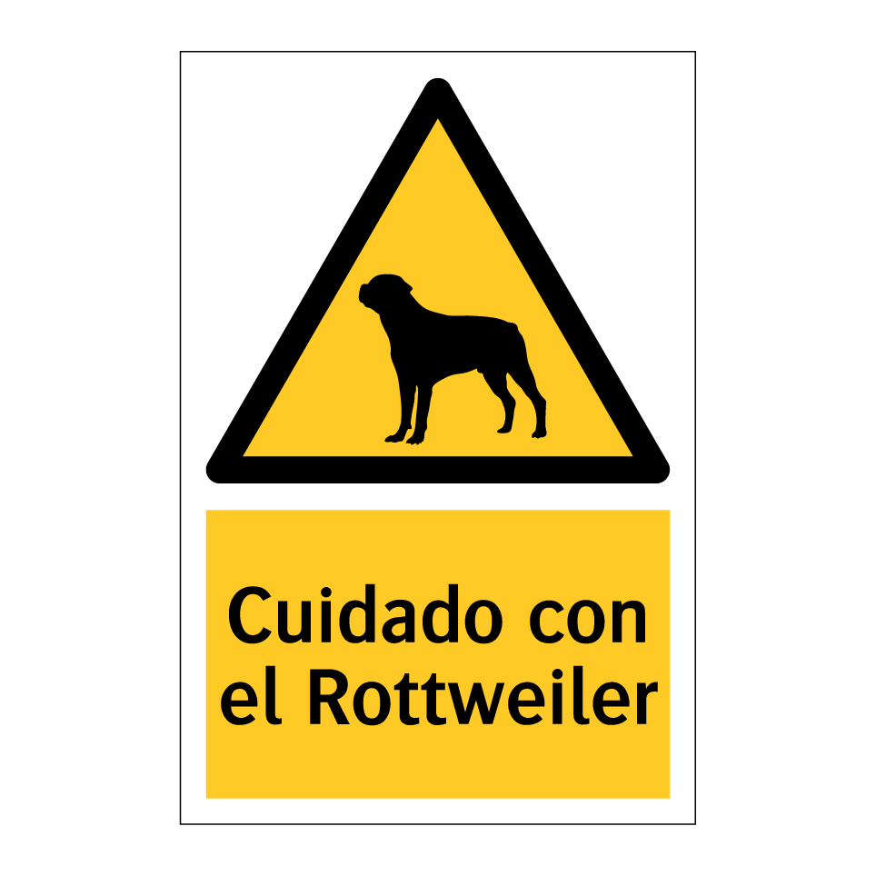 Cuidado con el Rottweiler