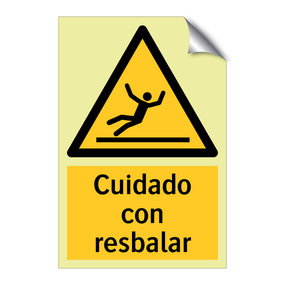 Cuidado con resbalar