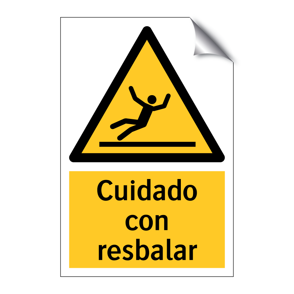 Cuidado con resbalar
