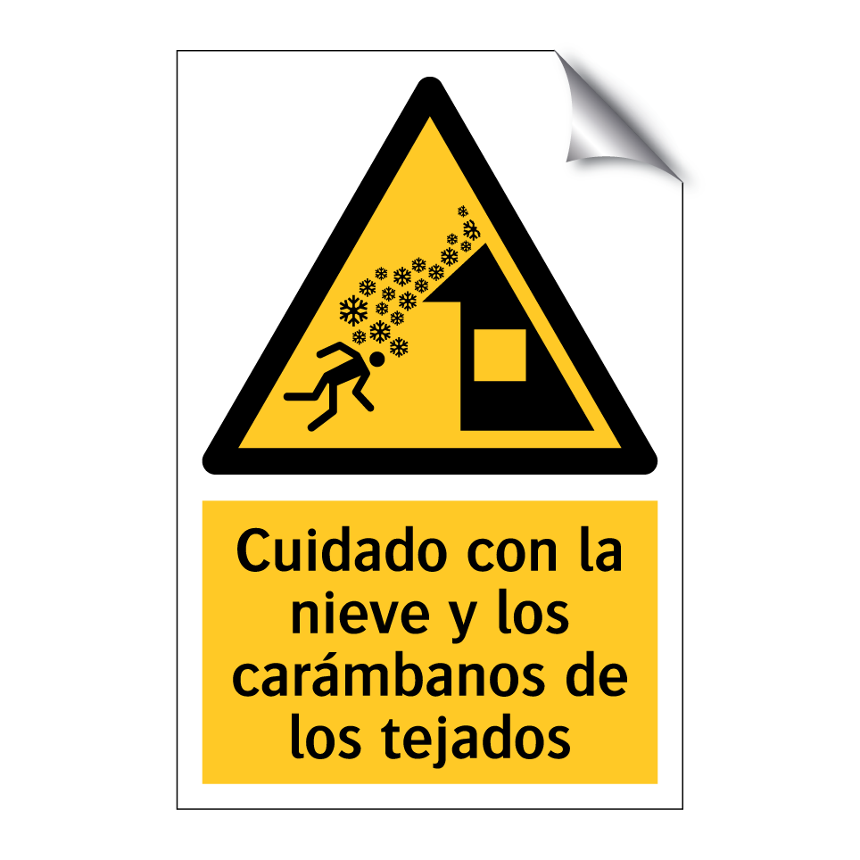 Cuidado con la nieve y los carámbanos de los tejados