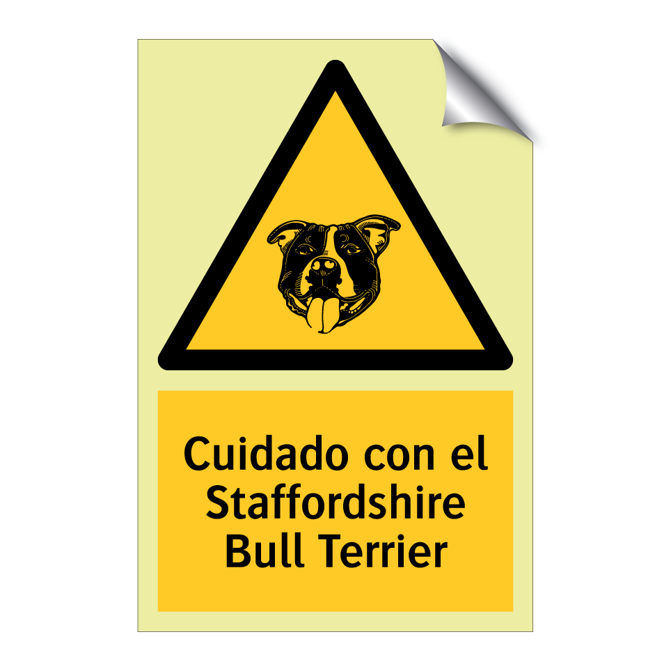 Cuidado con el Staffordshire Bull Terrier
