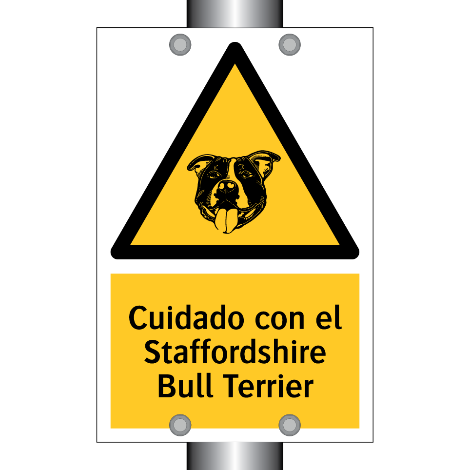 Cuidado con el Staffordshire Bull Terrier