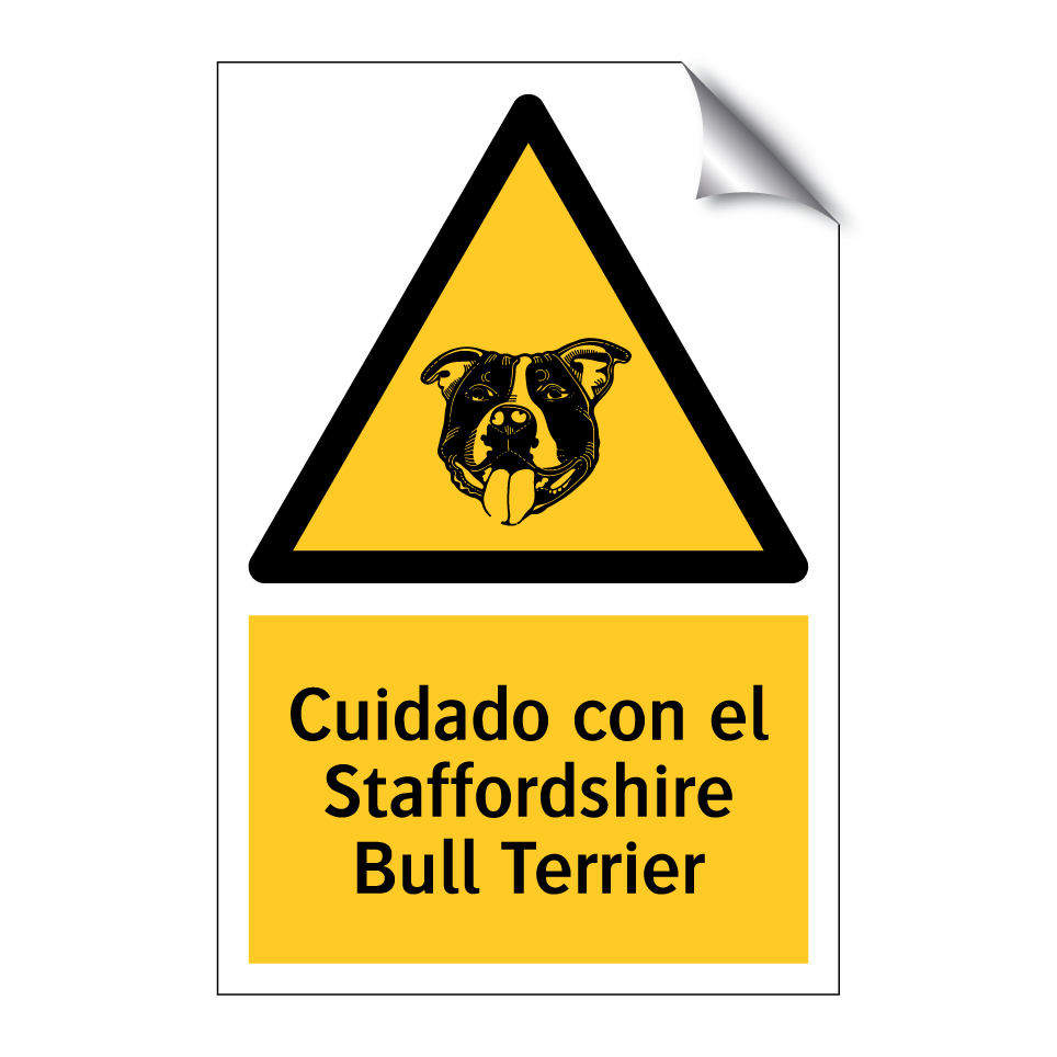 Cuidado con el Staffordshire Bull Terrier