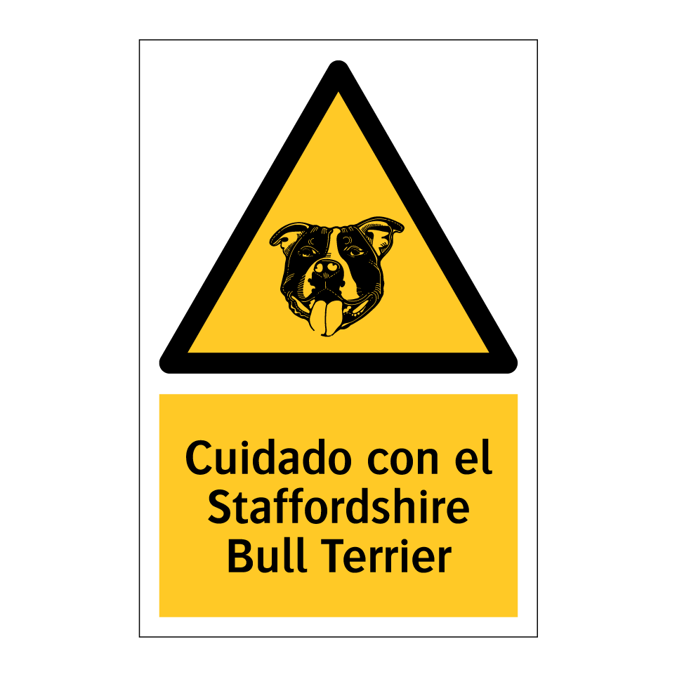 Cuidado con el Staffordshire Bull Terrier