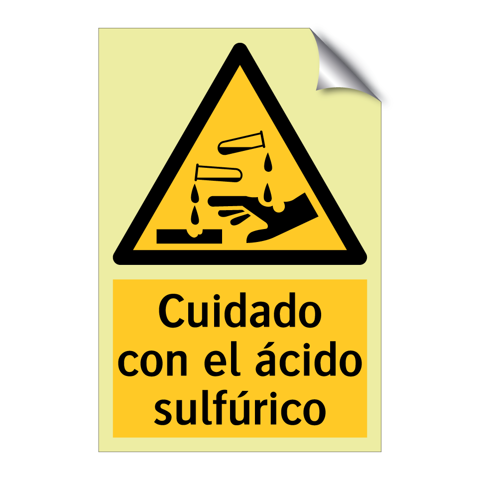 Cuidado con el ácido sulfúrico