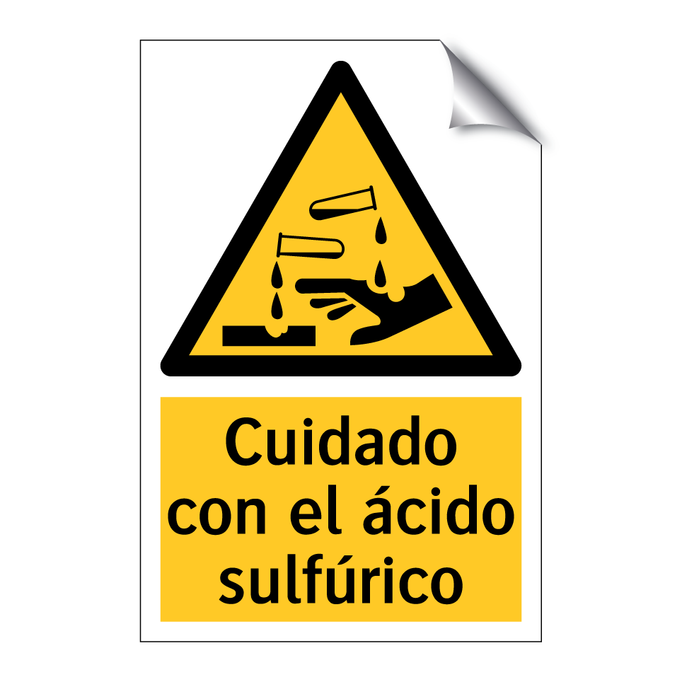 Cuidado con el ácido sulfúrico