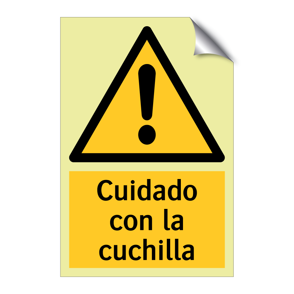 Cuidado con la cuchilla