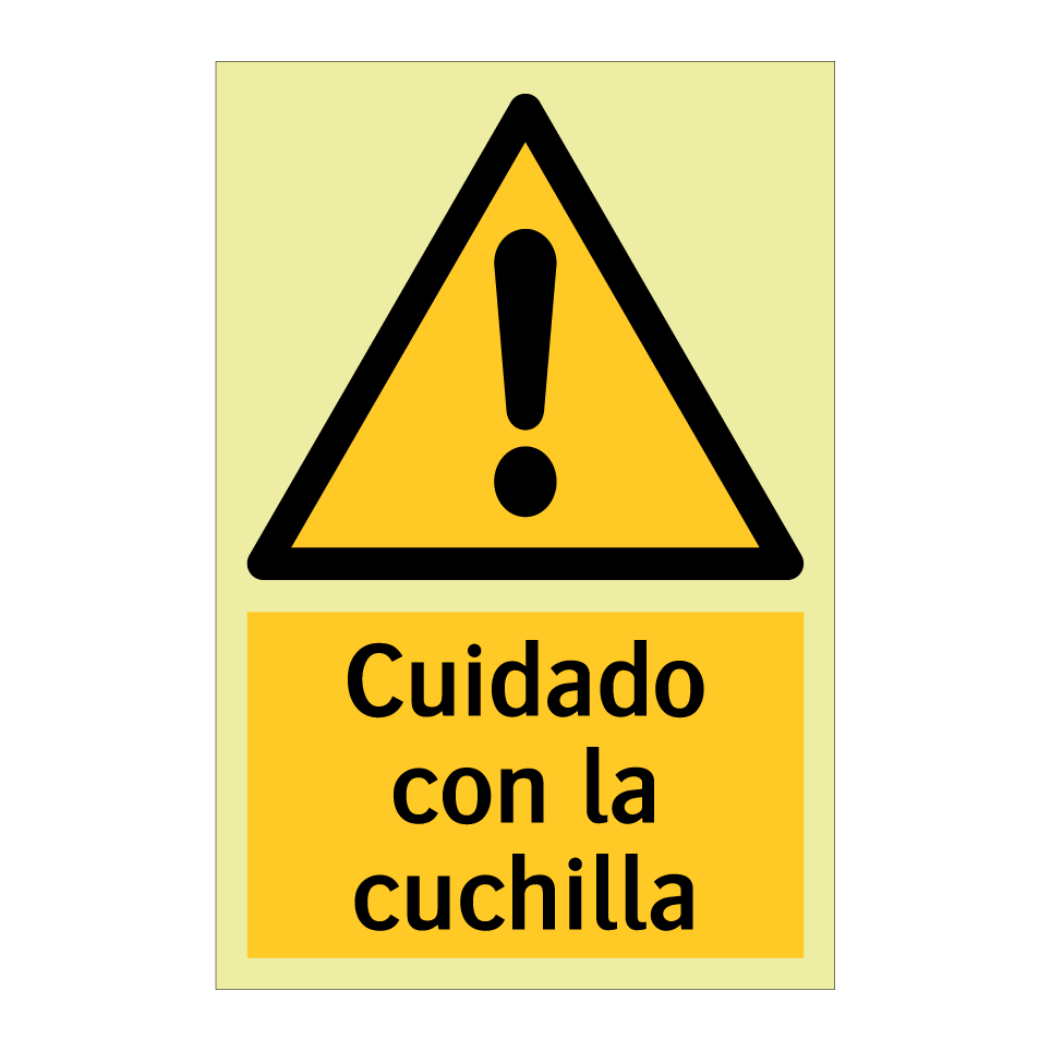 Cuidado con la cuchilla