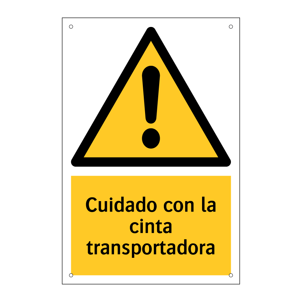 Cuidado con la cinta transportadora