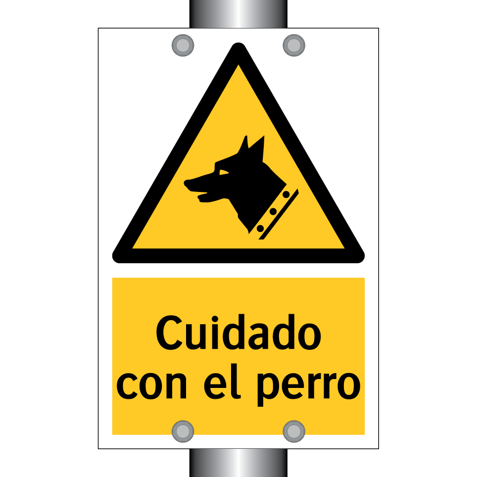 Cuidado con el perro