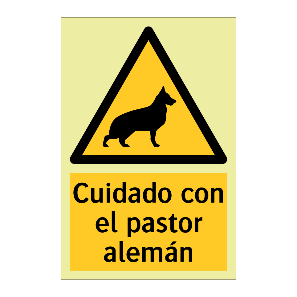 Cuidado con el pastor alemán
