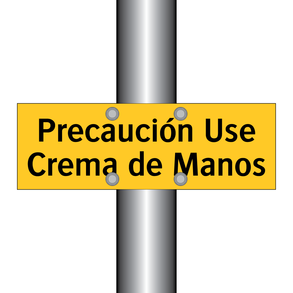 Precaución Use Crema de Manos