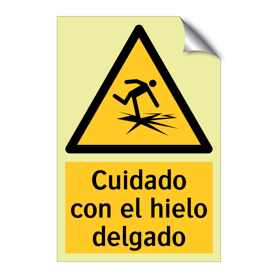 Cuidado con el hielo delgado