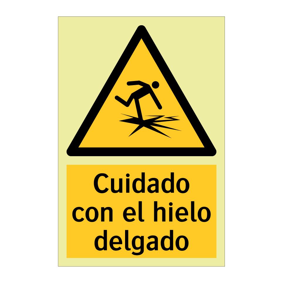 Cuidado con el hielo delgado
