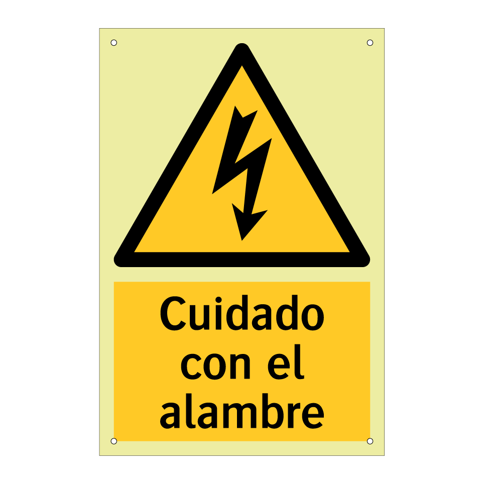 Cuidado con el alambre