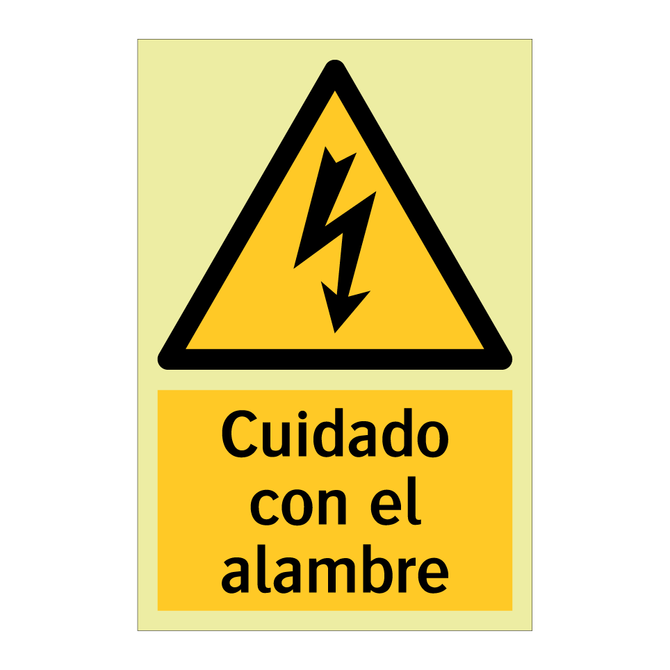 Cuidado con el alambre