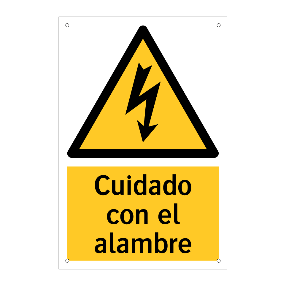 Cuidado con el alambre