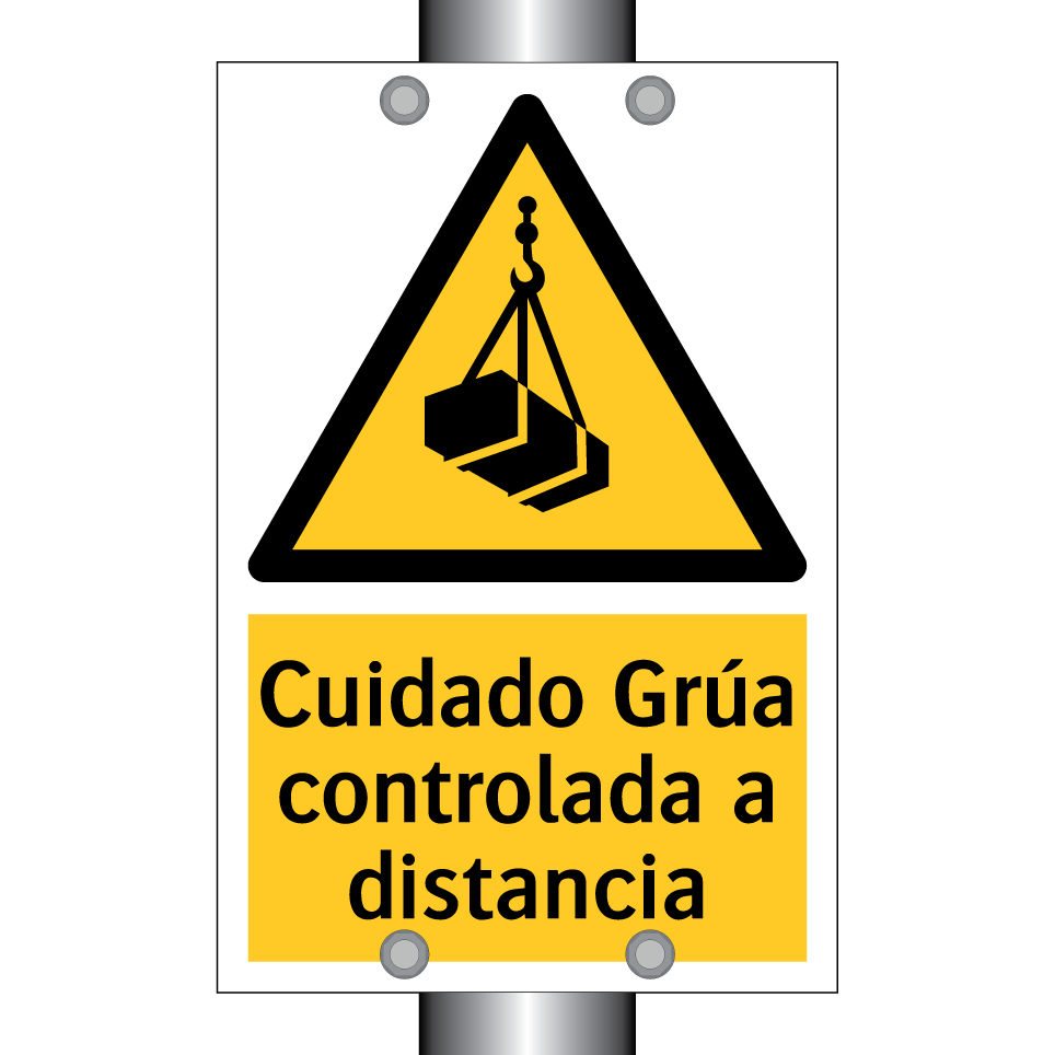 Cuidado Grúa controlada a distancia