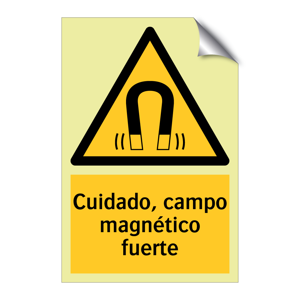 Cuidado, campo magnético fuerte