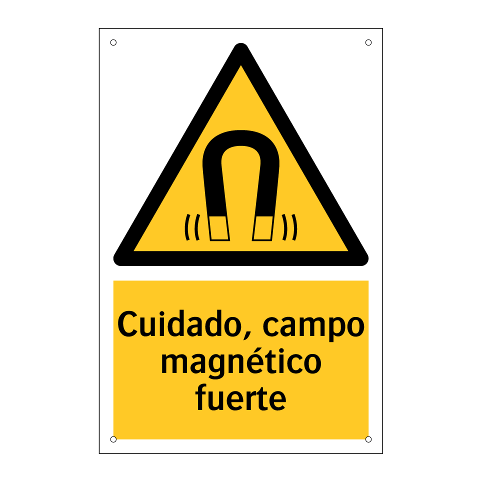 Cuidado, campo magnético fuerte