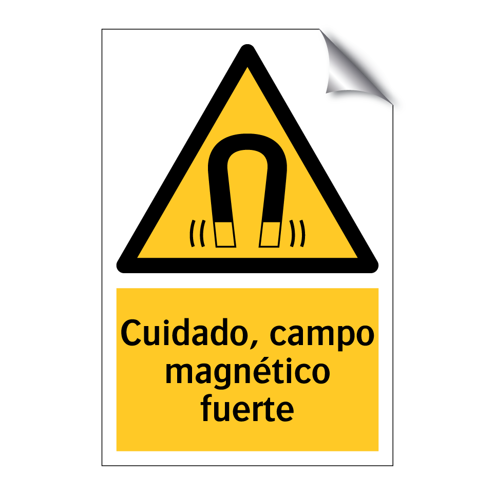 Cuidado, campo magnético fuerte