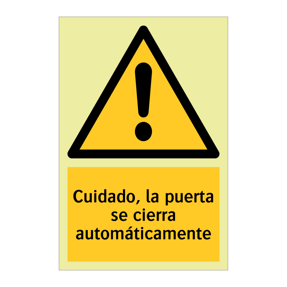 Cuidado, la puerta se cierra automáticamente