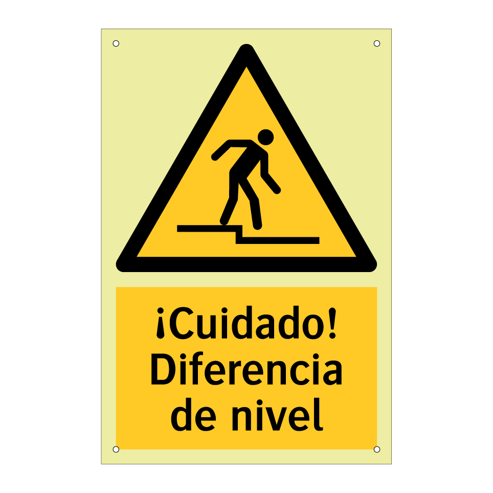¡Cuidado! Diferencia de nivel
