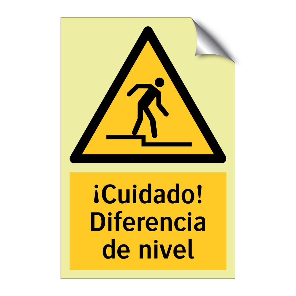 ¡Cuidado! Diferencia de nivel