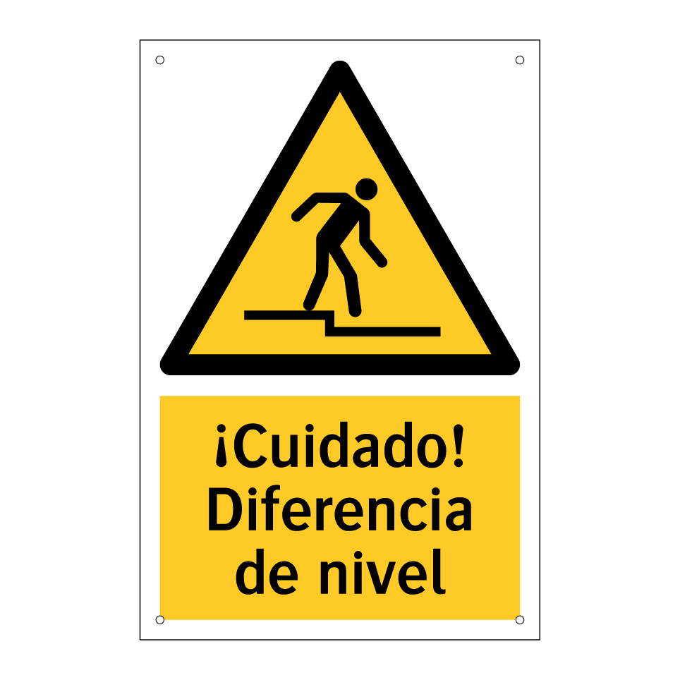 ¡Cuidado! Diferencia de nivel