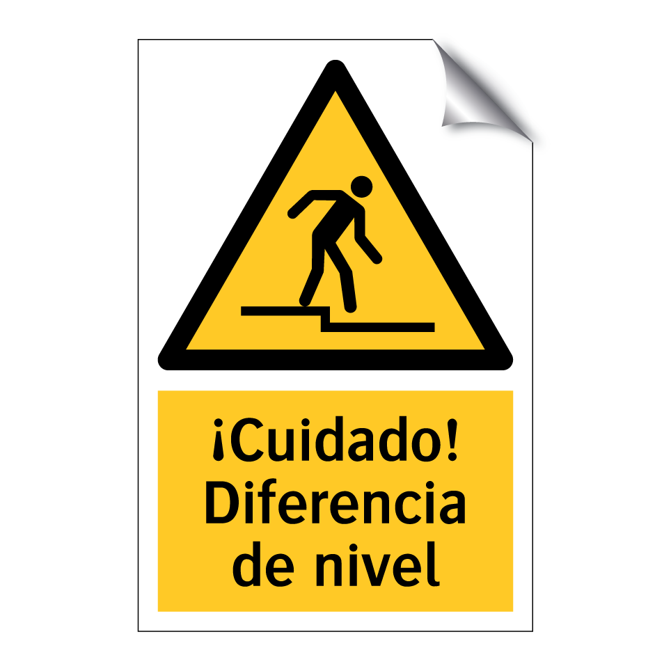 ¡Cuidado! Diferencia de nivel