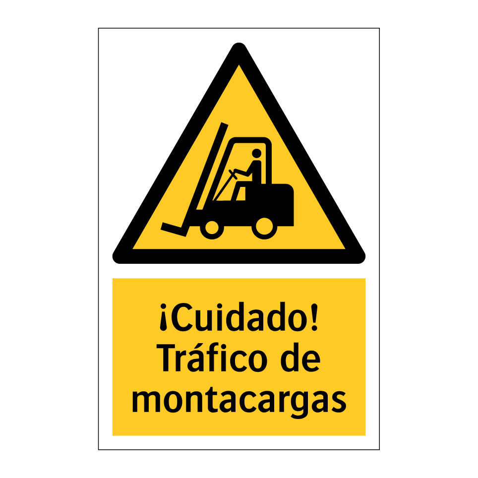 ¡Cuidado! Tráfico de montacargas