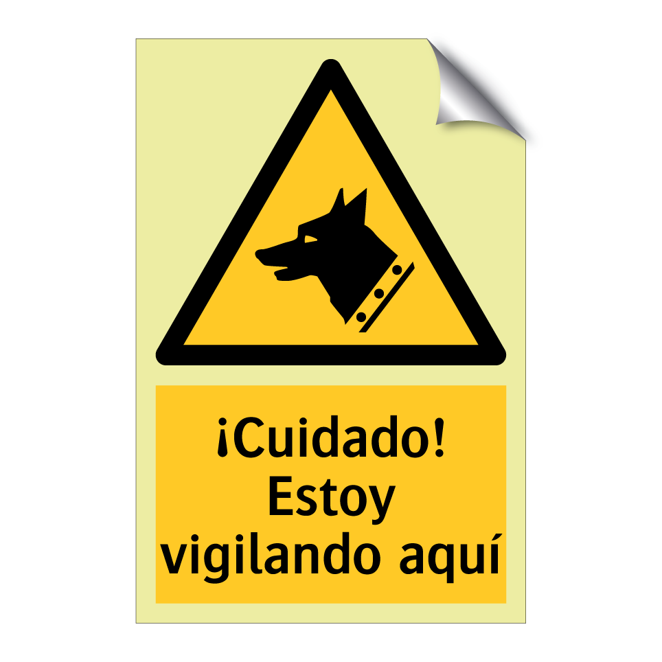 ¡Cuidado! Estoy vigilando aquí