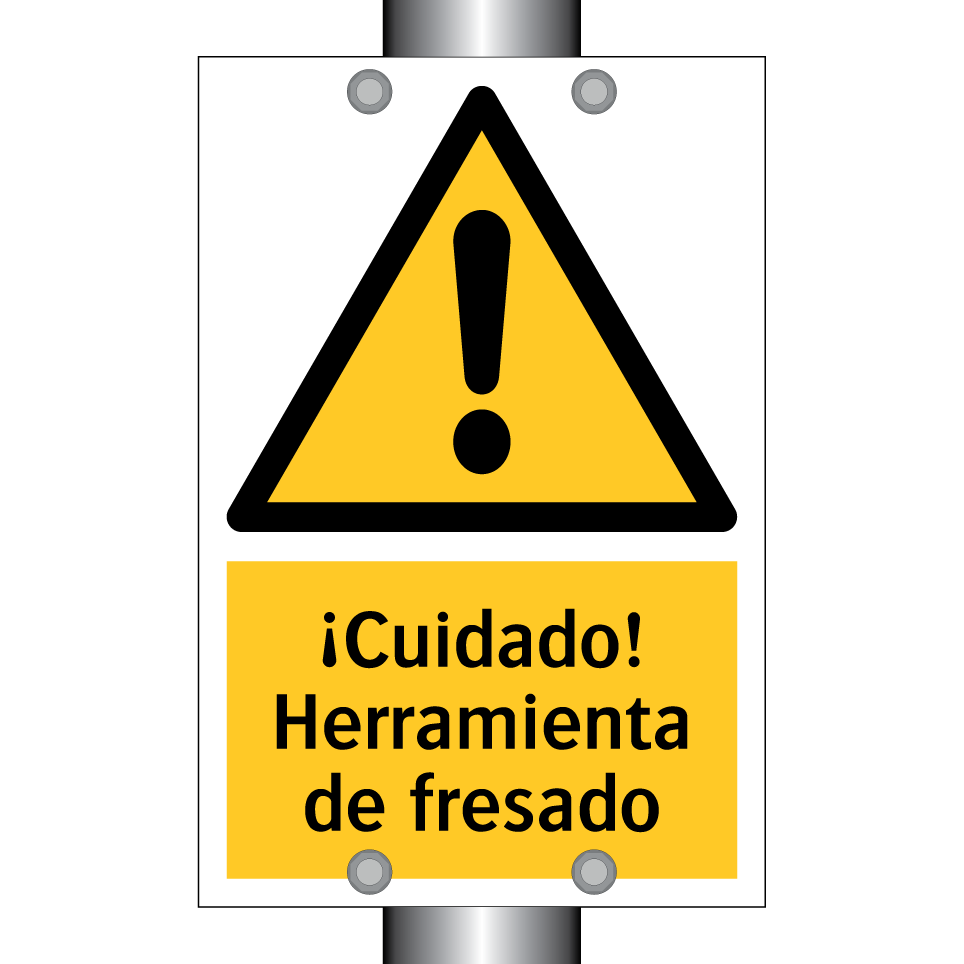 ¡Cuidado! Herramienta de fresado