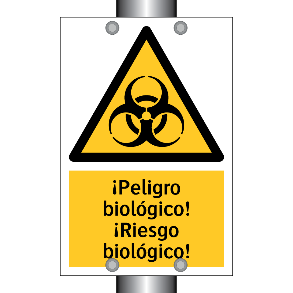 ¡Peligro biológico! ¡Riesgo biológico!