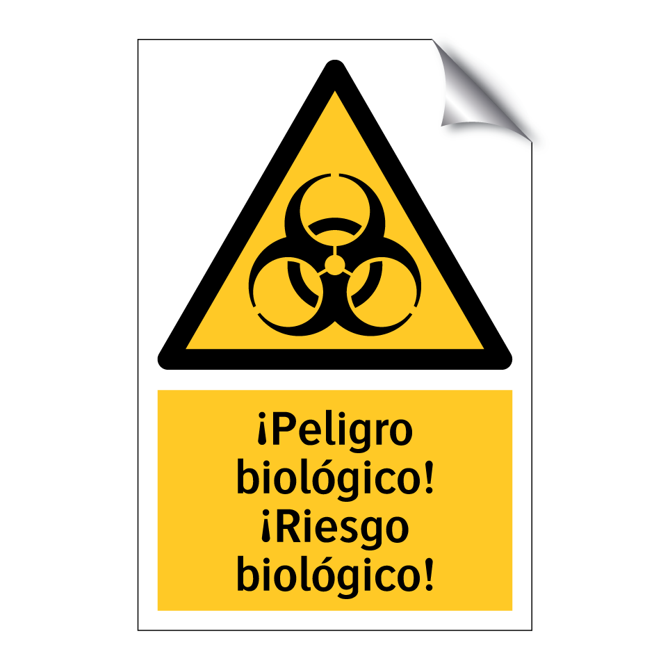 ¡Peligro biológico! ¡Riesgo biológico!