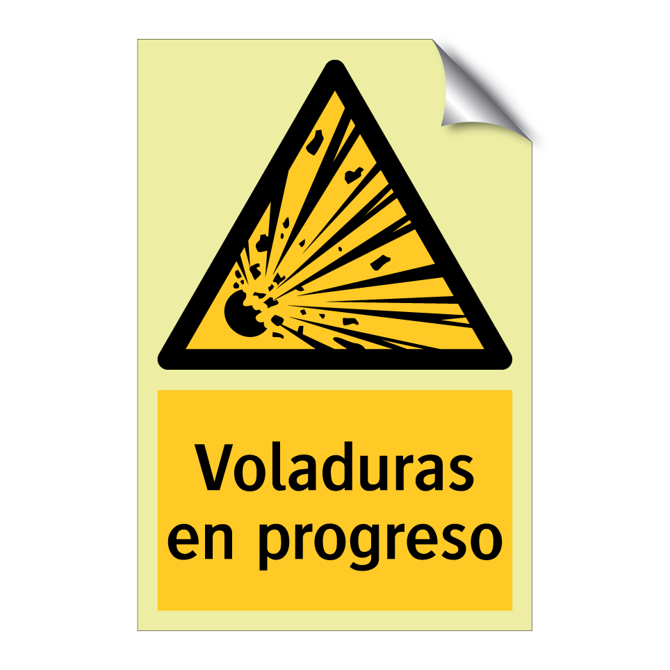 Voladuras en progreso