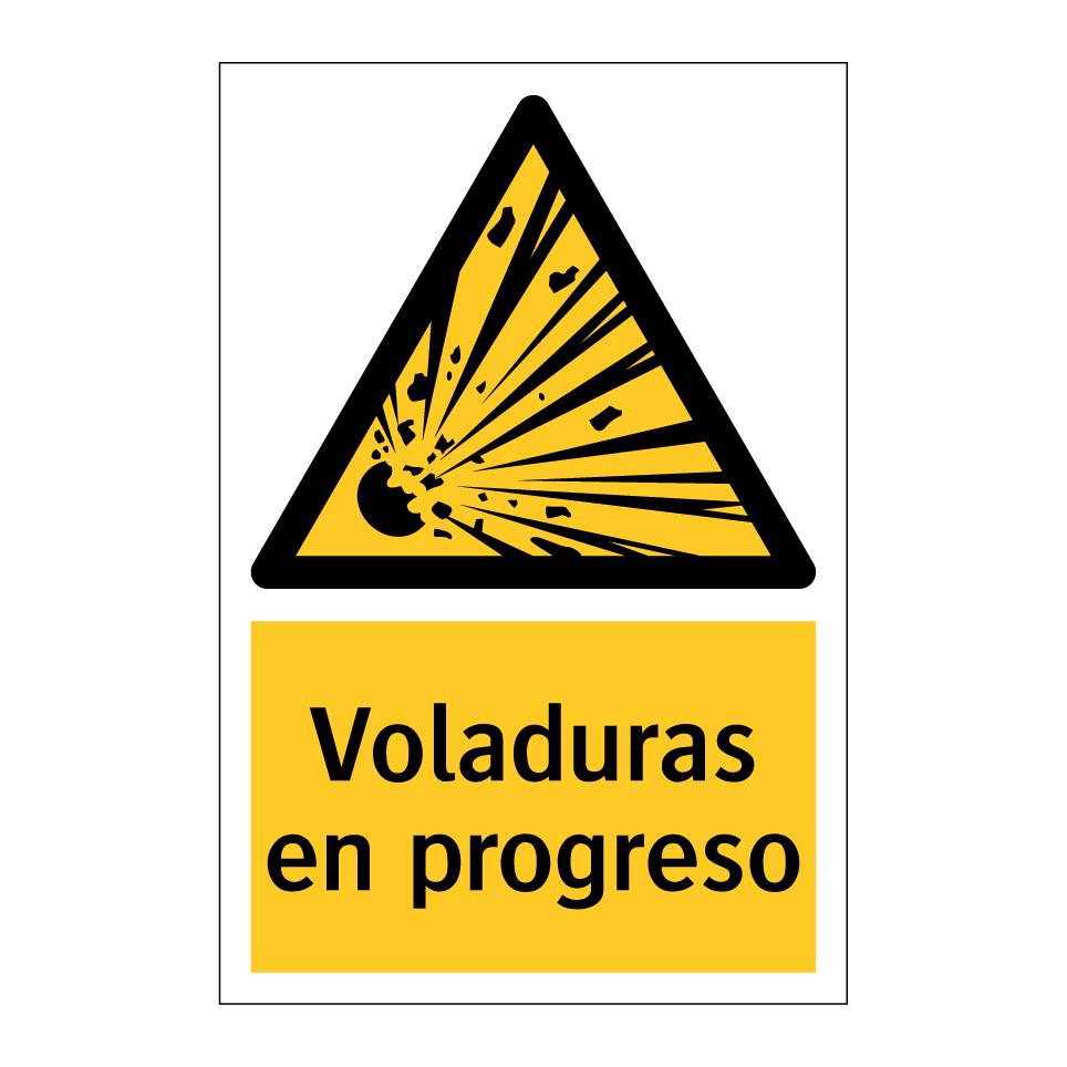 Voladuras en progreso