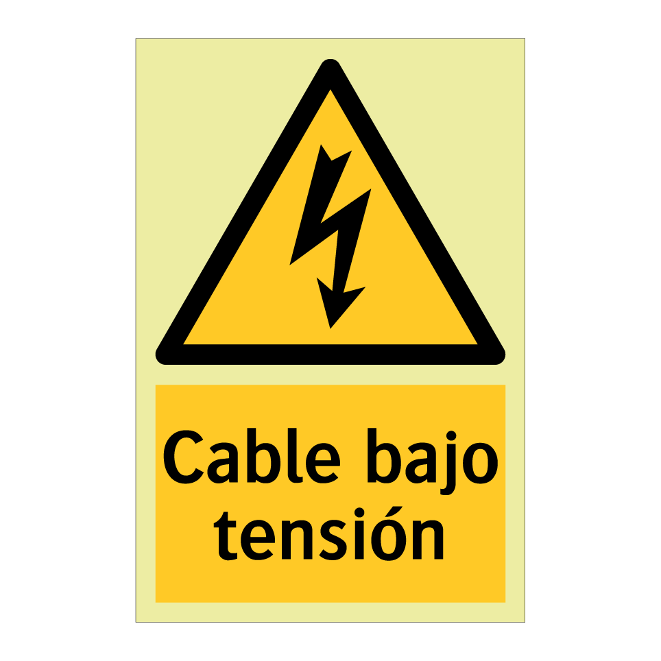 Cable bajo tensión
