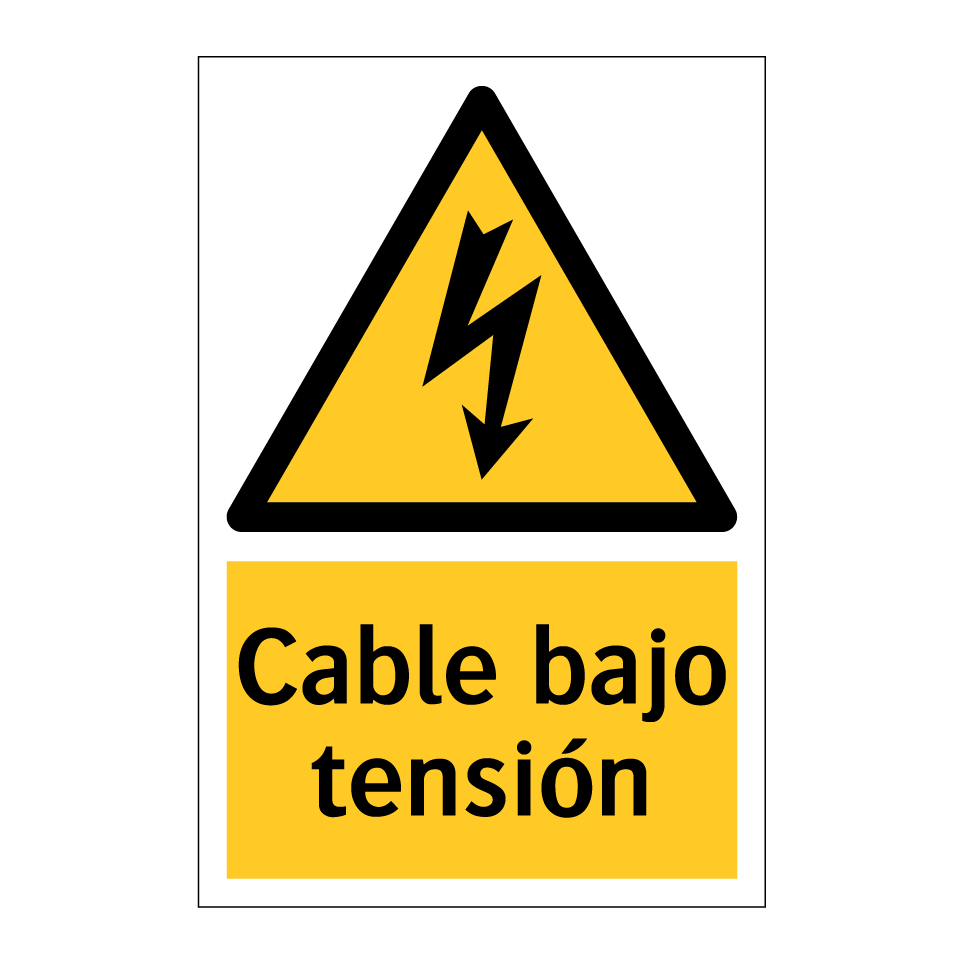 Cable bajo tensión