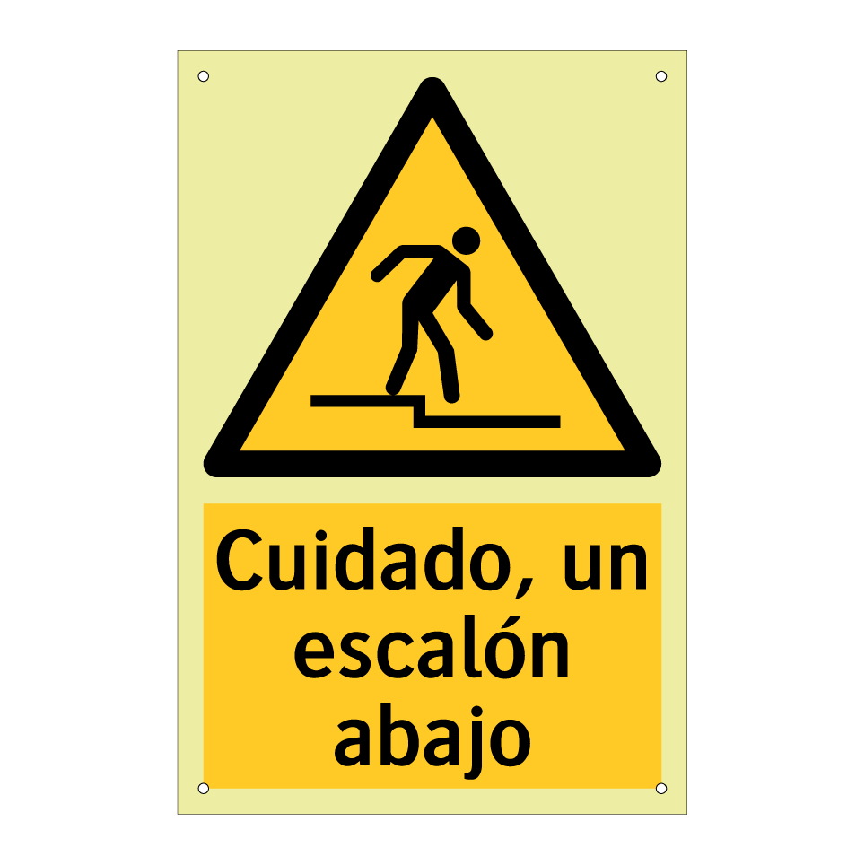 Cuidado, un escalón abajo
