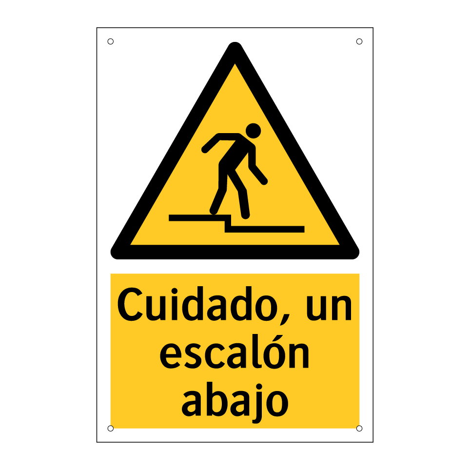 Cuidado, un escalón abajo