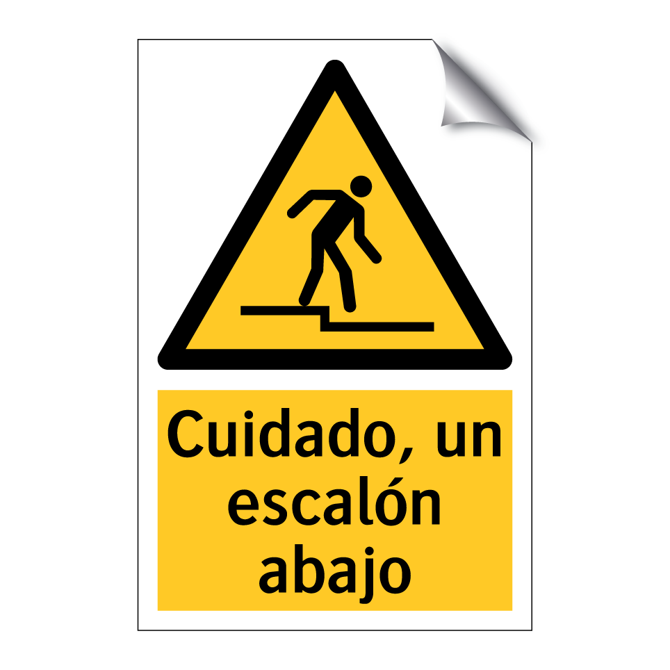 Cuidado, un escalón abajo