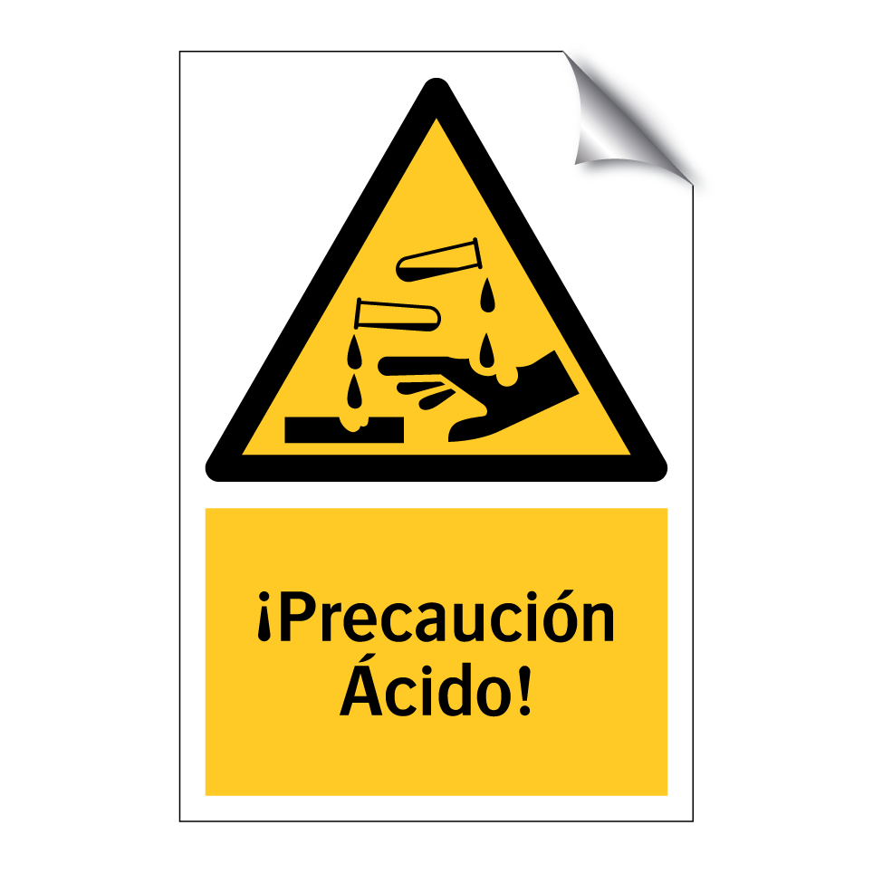 ¡Precaución Ácido!