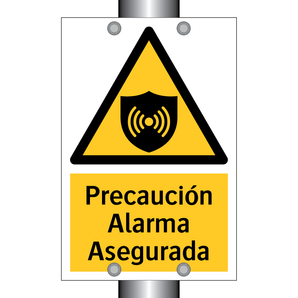 Precaución Alarma Asegurada