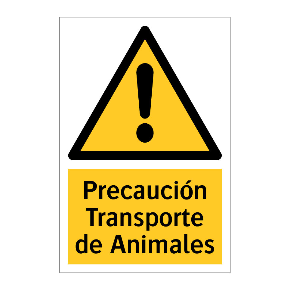 Precaución Transporte de Animales