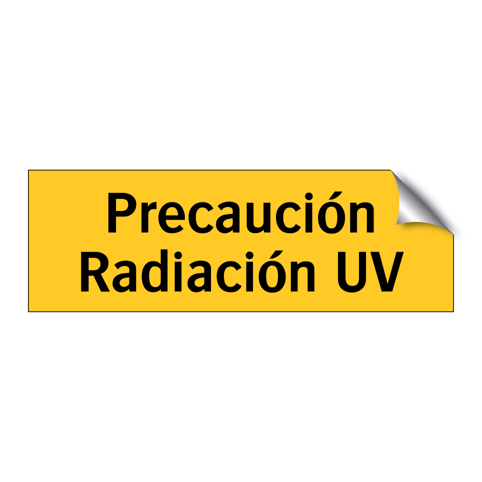 Precaución Radiación UV