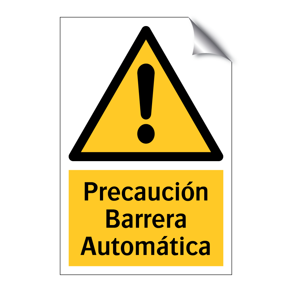 Precaución Barrera Automática