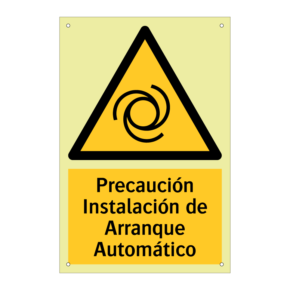 Precaución Instalación de Arranque Automático