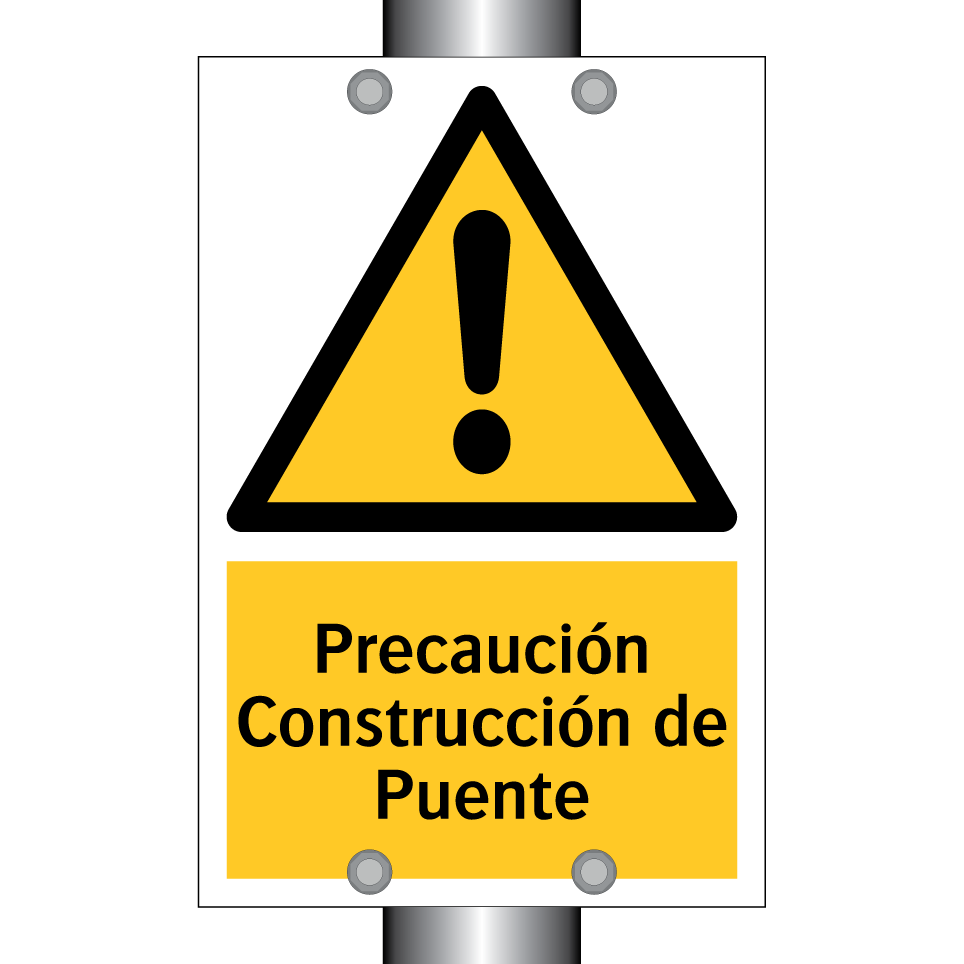 Precaución Construcción de Puente